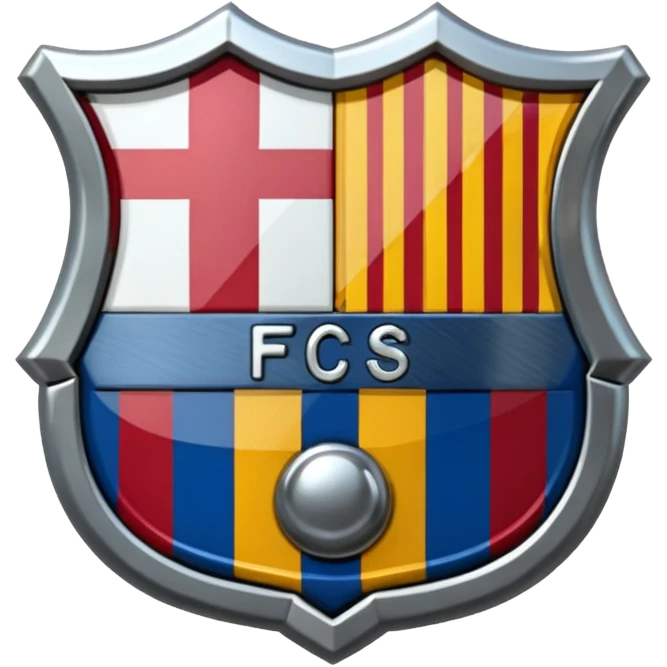 Emoji escudo barcelona realista emoji