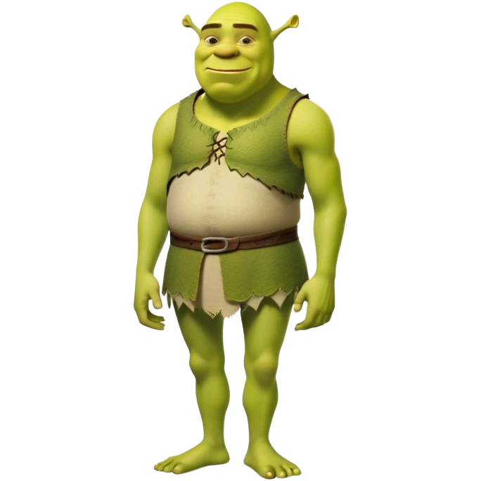 Very Thin Shrek fullbody emoji