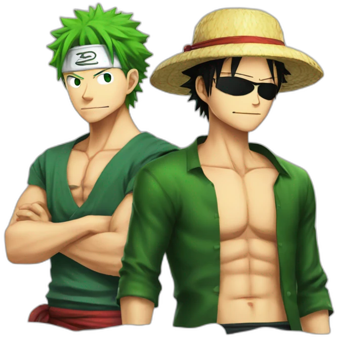 Zoro et Luffy emoji