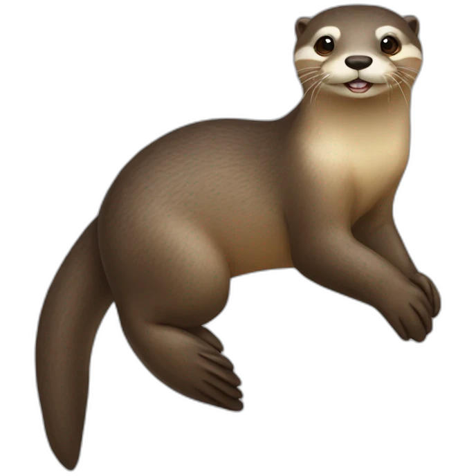 Loutre sur cheval emoji