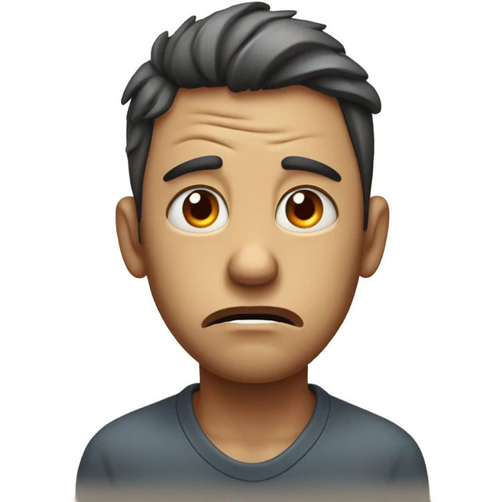Man crying emoji