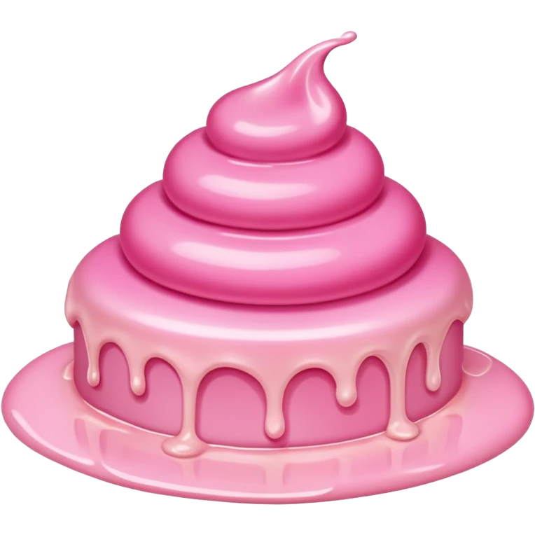 a smear of pink cream emoji