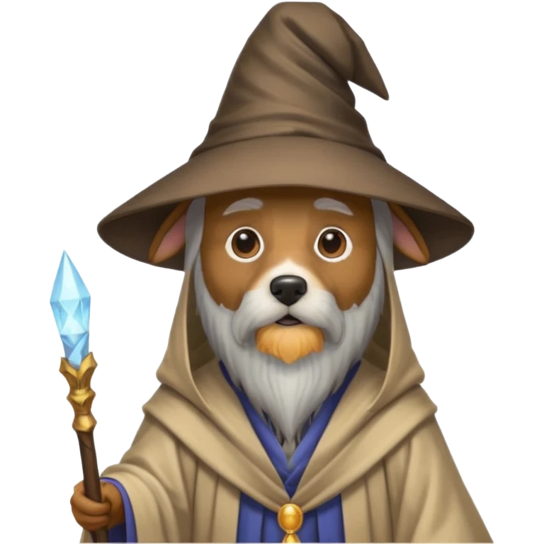 Dog wizard emoji