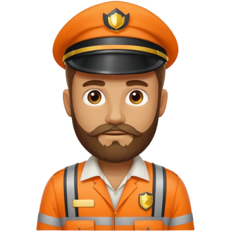 bearded courier emoji