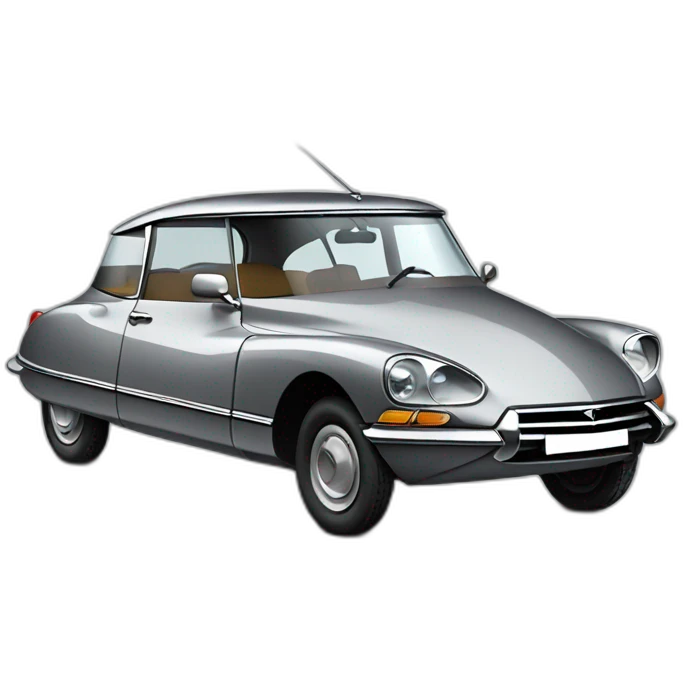 A grey Citroën DS emoji