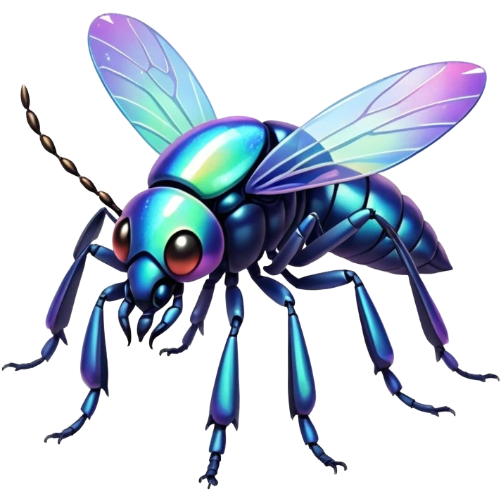 Elemental cute steel-insect-type magical colorful exotic animesque Pokémon-Fakémon-animal-creature emoji