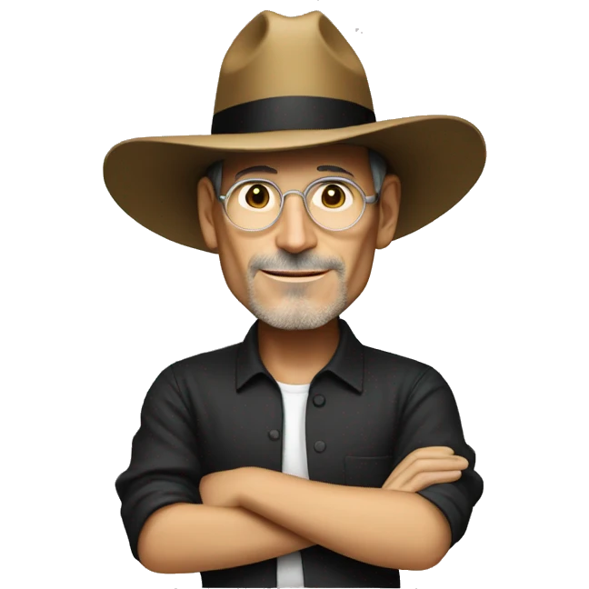 Steve jobs with sombrero emoji