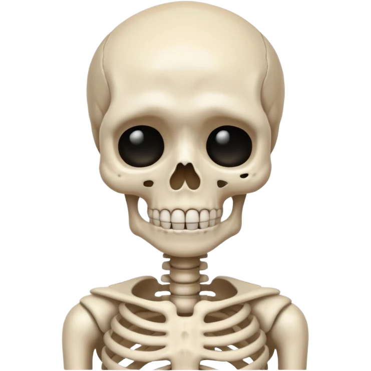 Squelette qui pleure emoji