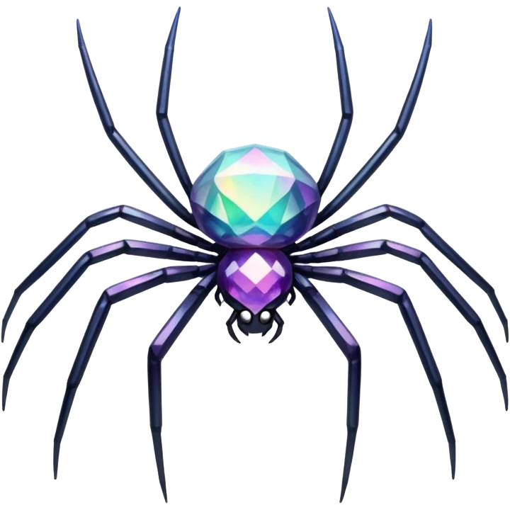 Crystal spider emoji