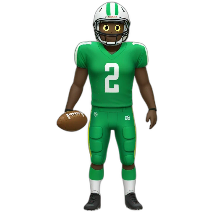 Tenue football jaune vert emoji