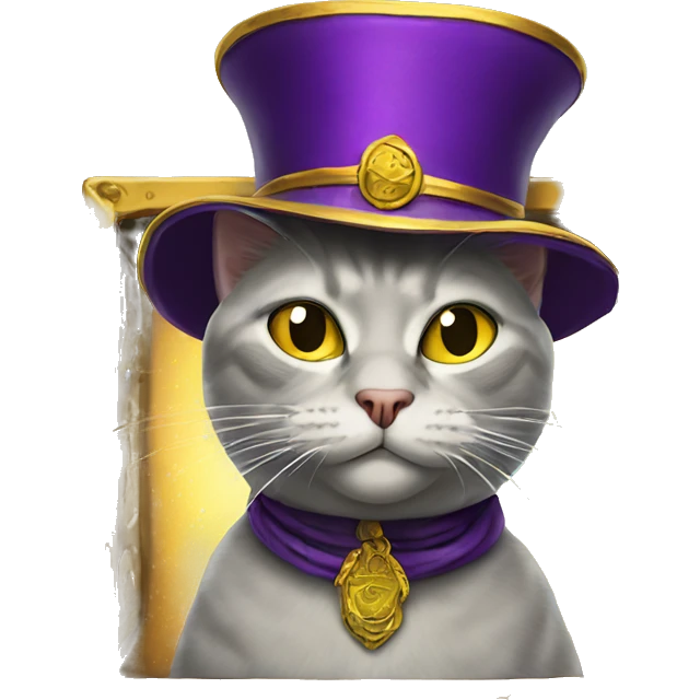 Zoltar the cat king emoji
