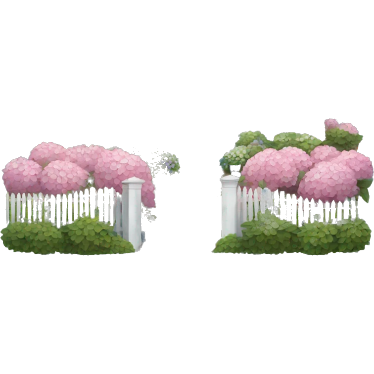 Cape cod home with hydrangeas emoji