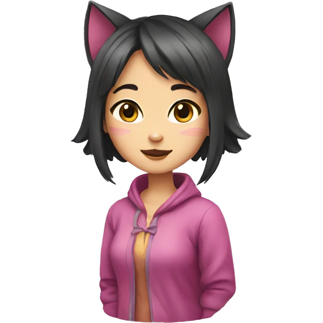 asian cat girl emoji