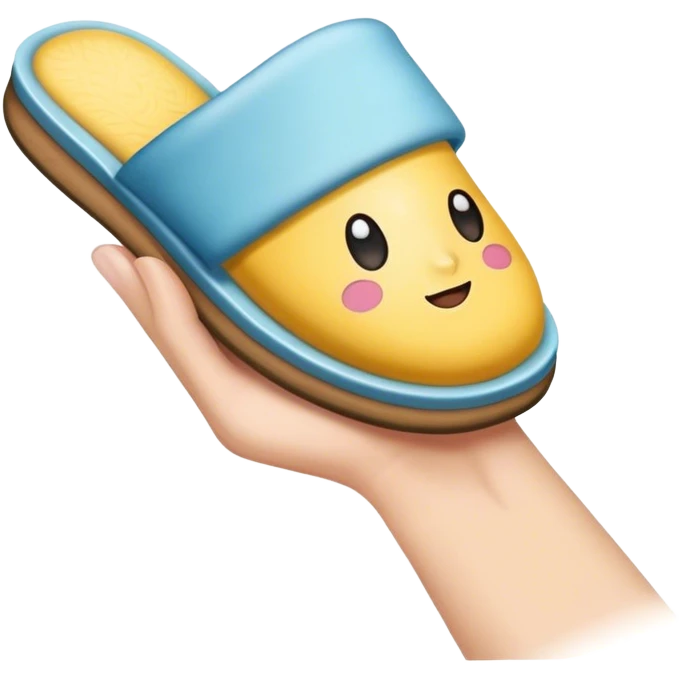 slipper in hand emoji