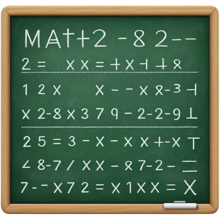 math on a chalkboard emoji