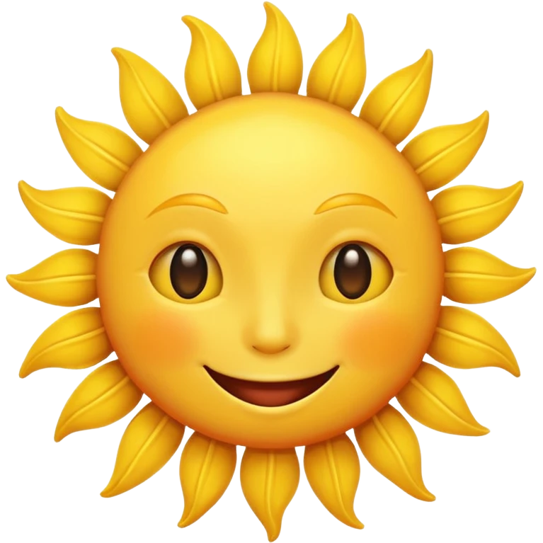 smiling sun emoji