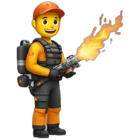 man with flamethrower emoji