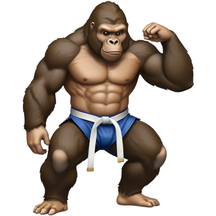 Gorilla doing jiu jitsu emoji