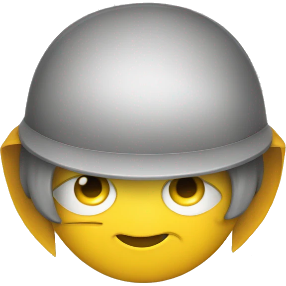 yellow emoji face wearing a fitted emoji