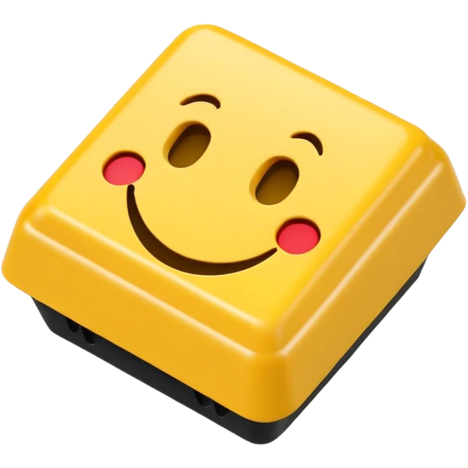 a keycap with smiley emoji face emoji
