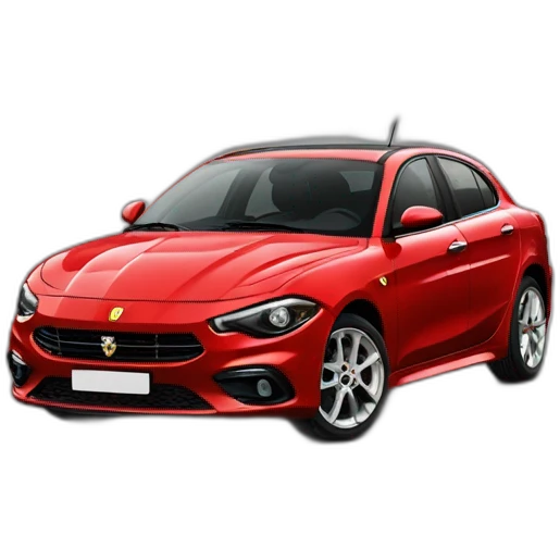 Fiat tipo as a Ferrari emoji