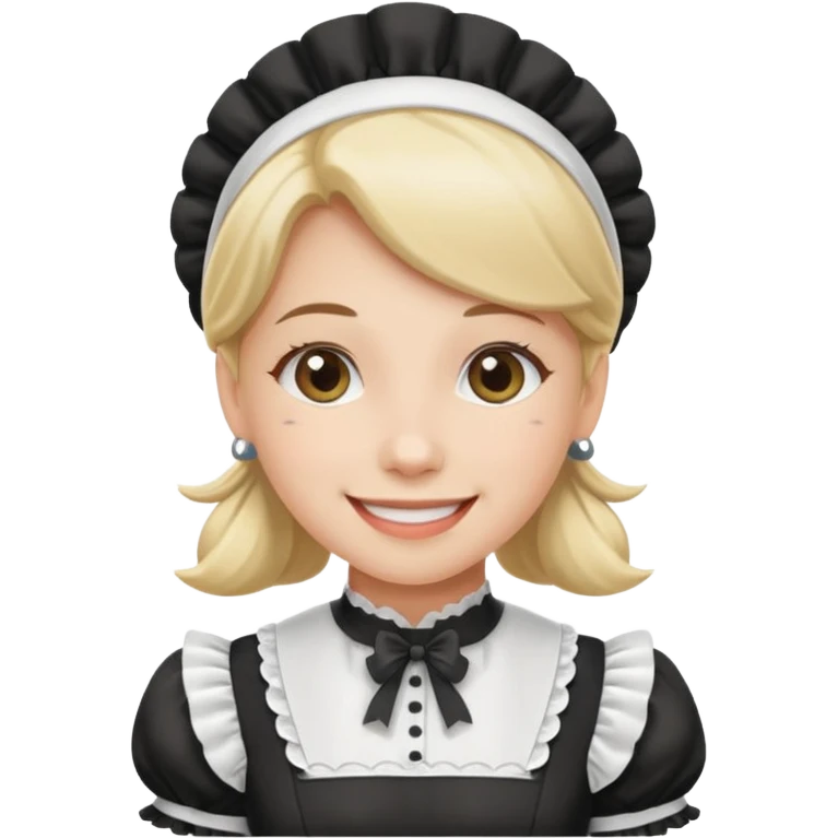 Mango dressed as a maid emoji