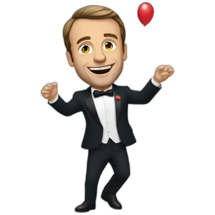 macron partying emoji
