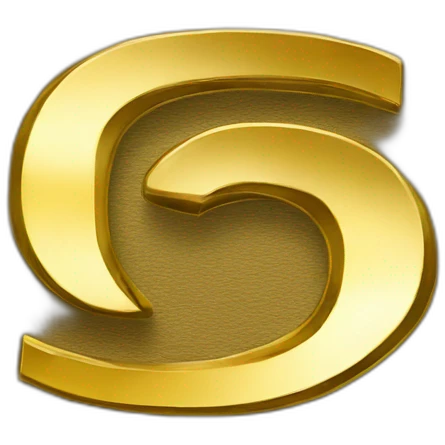 Logo with letter "GT" in gold  emoji