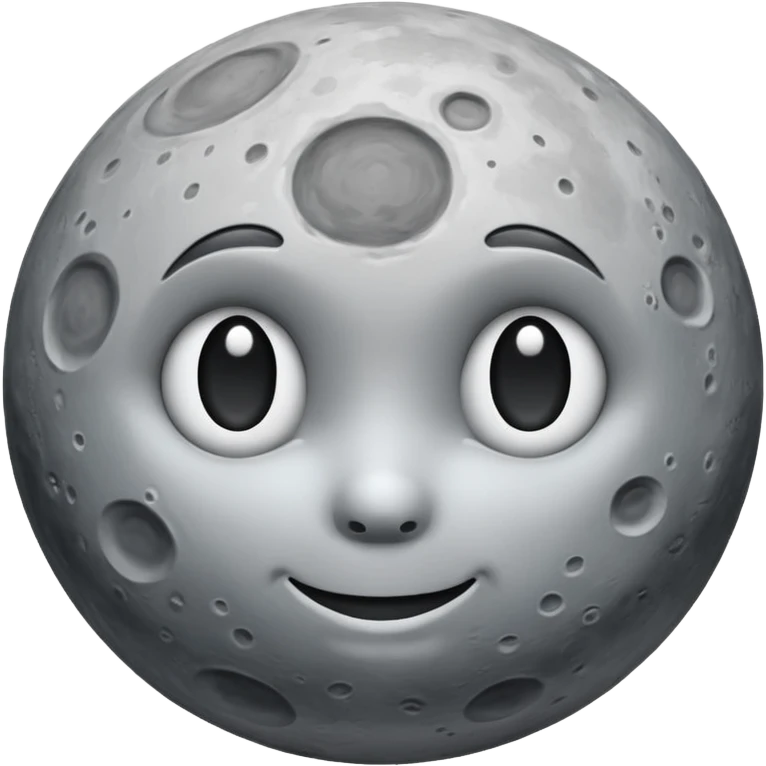 moon without eyes and mouth emoji