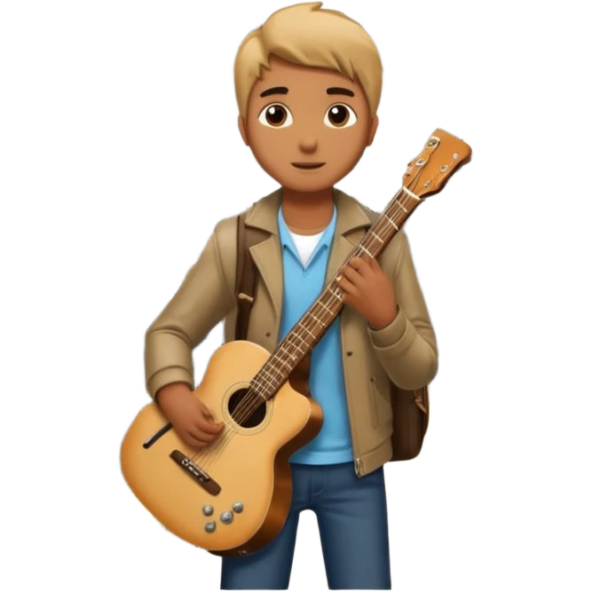 Rider with guitarcase,Metro Riders, inside metro train, no transparent, with background,full image , negative transparent, positive background. emoji