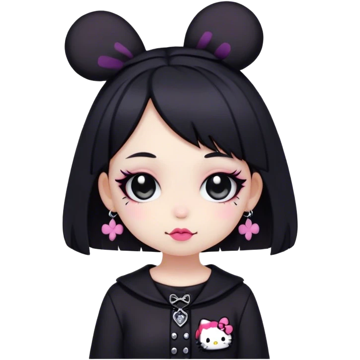 kawaii sanrio goth girl  emoji