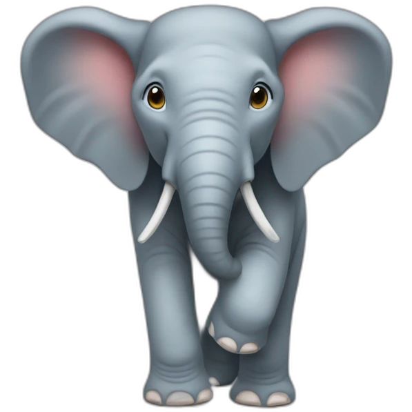 Un elephant sur une souris emoji