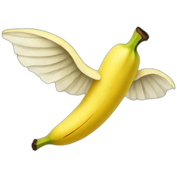 Flying banana emoji