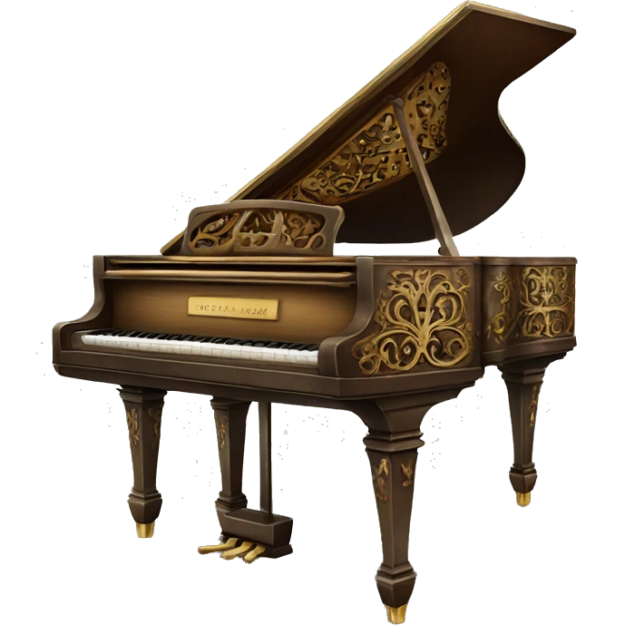 ornate upright piano emoji