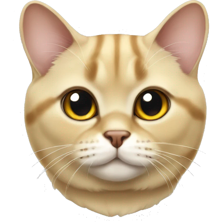 Golden chinchilla British cat  emoji