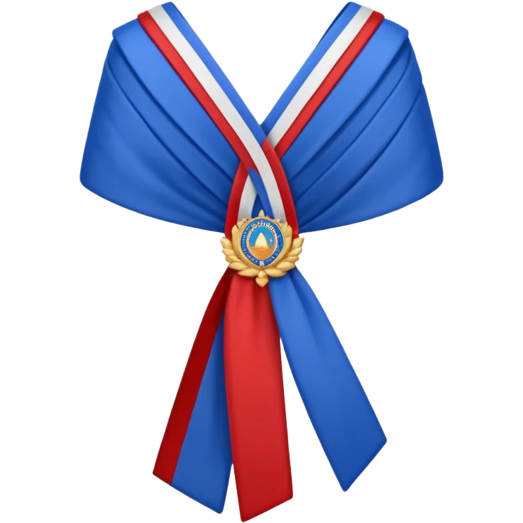 the mayor’s sash (with the color of french flag) emoji