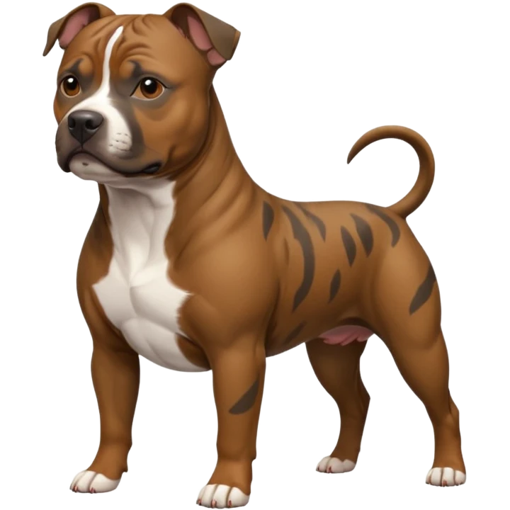 brindle staffordshire bull terrier emoji