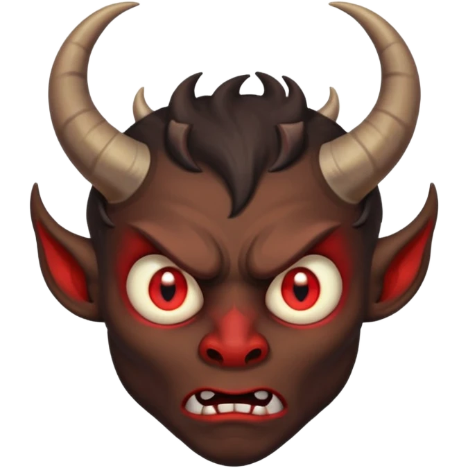 very sad and scared demon memoji emoji