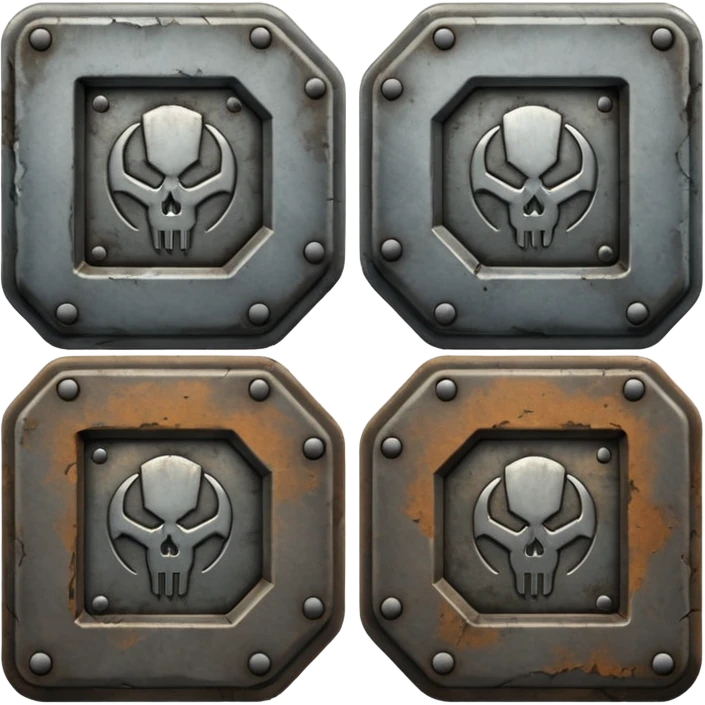 DOOM METAL TEXT LOGO emoji