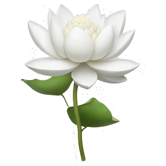 white lotus emoji