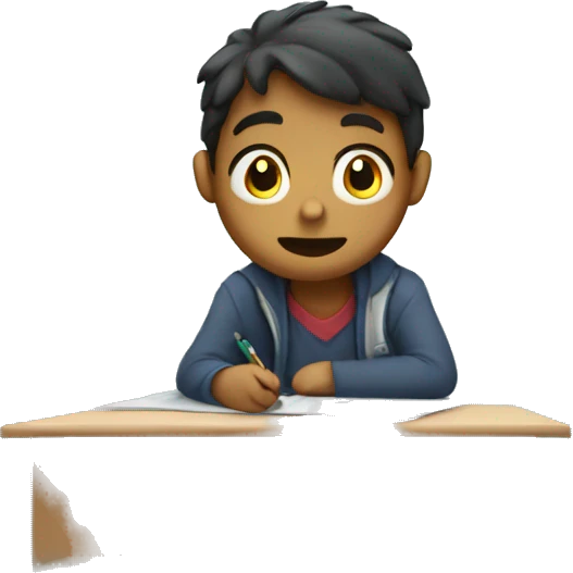 student struggling with maths emoji