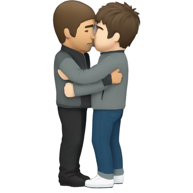 liam and noel gallagher hugging emoji