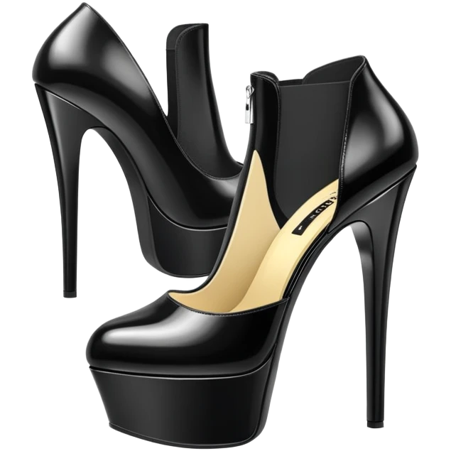 platform boot, pole dancing heel, pleaser, bootie emoji