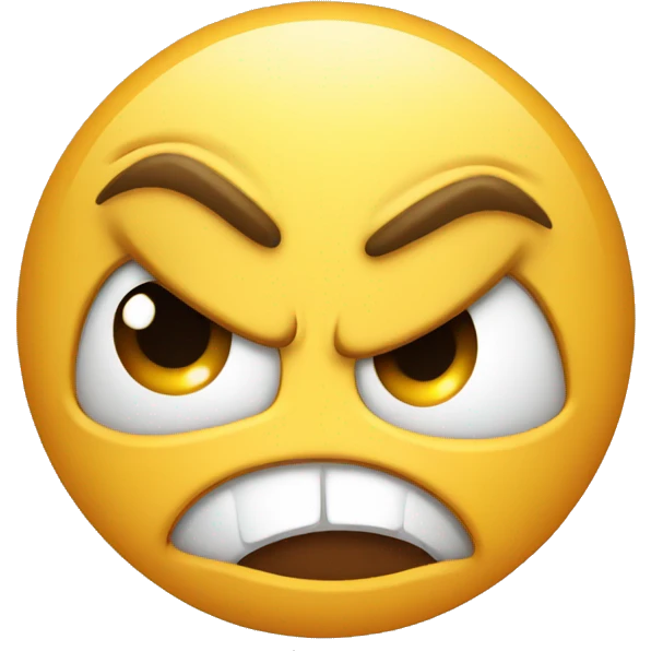 angry but happy face emoji