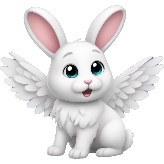 Bunny with wings emoji