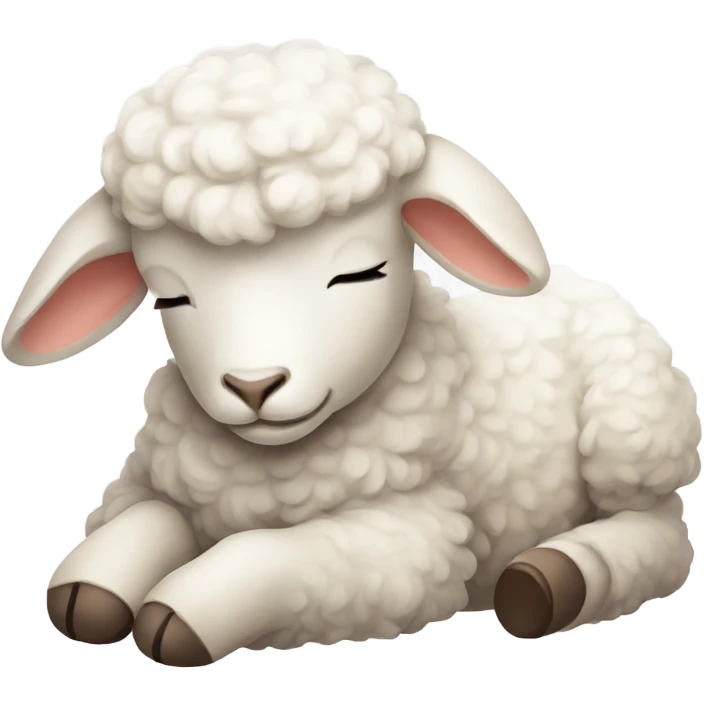 Sleepy lamb emoji