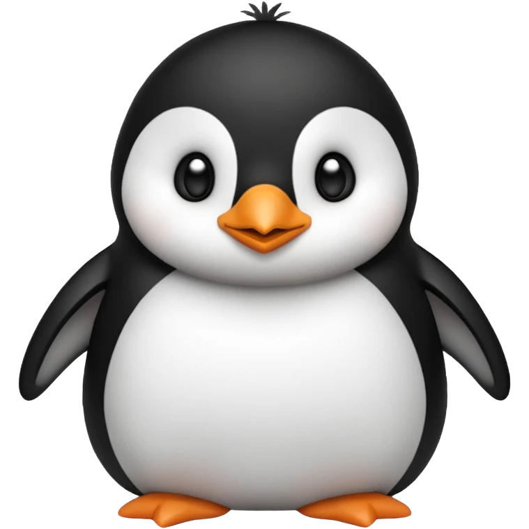 simple cute penguin emoji emoji
