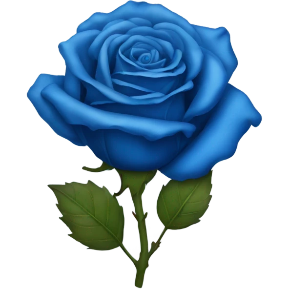 Burning blue rose emoji