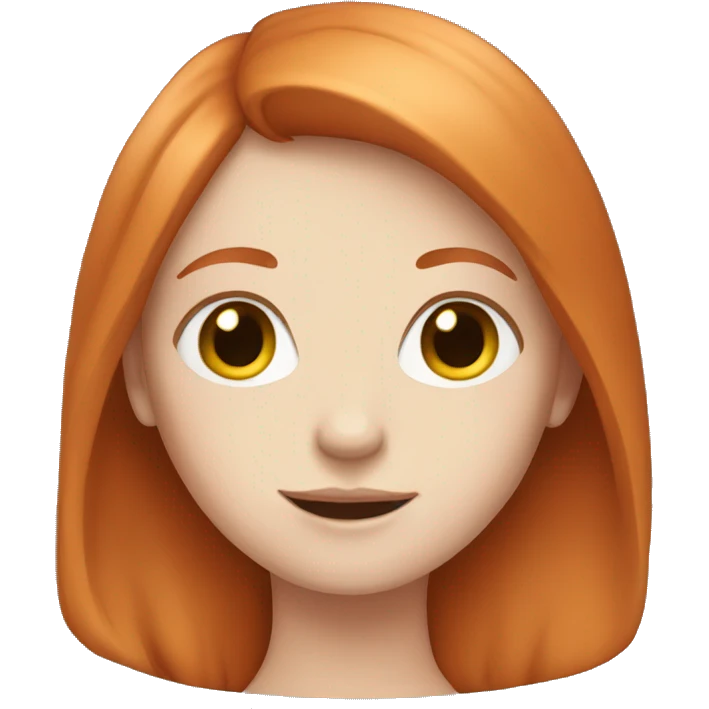 Pale redhead girl emoji
