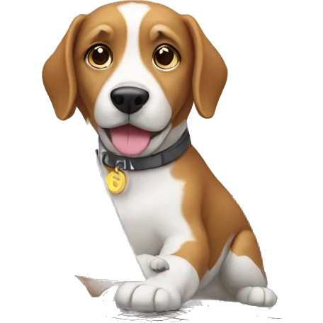 dog using laptop emoji